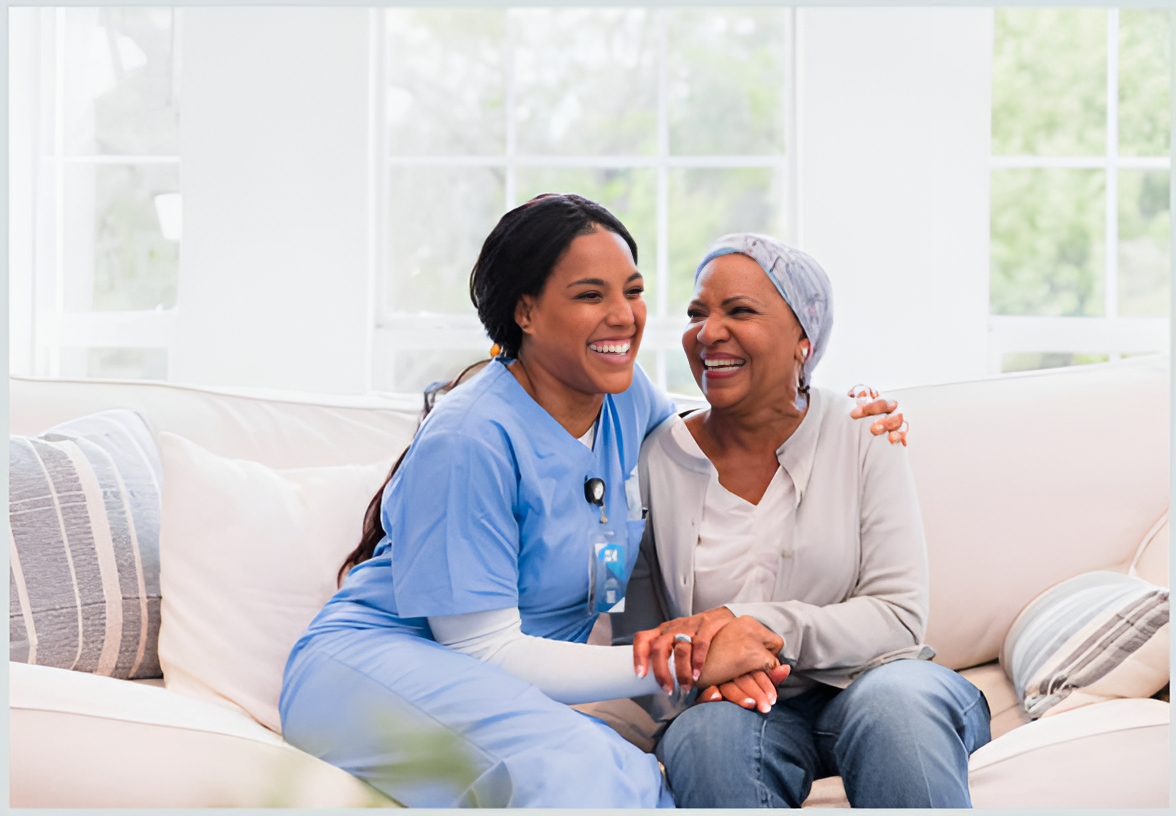 Healthcare professional providing care